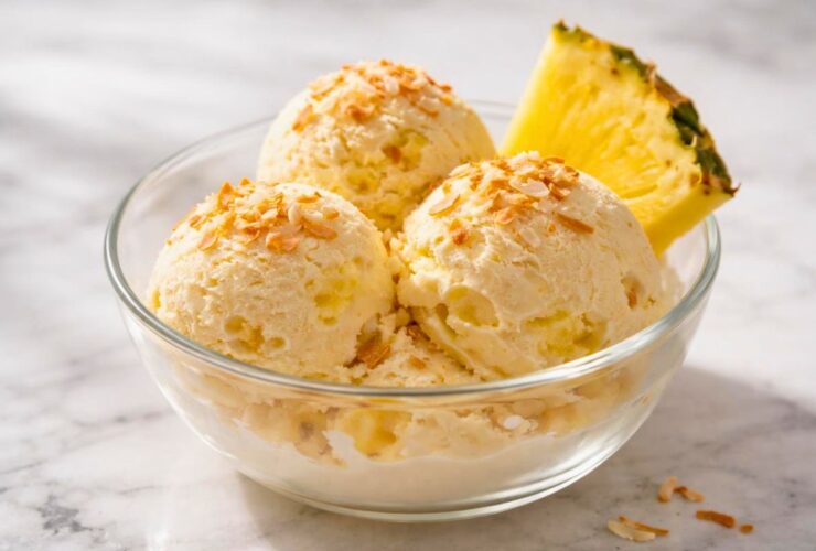 Pineapple Coconut Ice Cream Recipe
