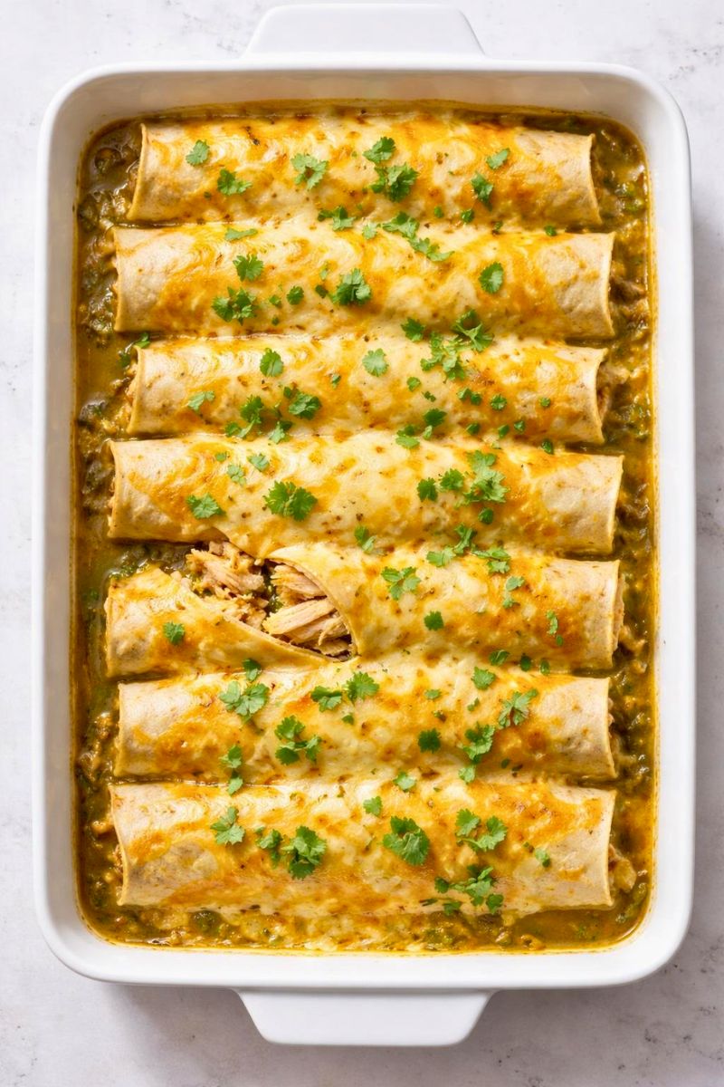 Pioneer Woman Green Chile Chicken Enchiladas Recipe