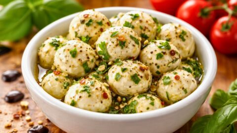 Pioneer Woman Marinated Mozzarella Balls Recipe
