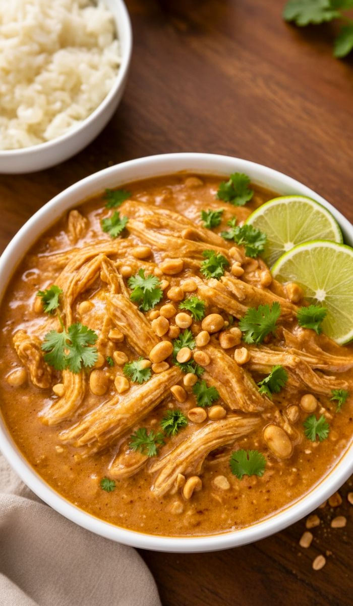 Slow Cooker Peanut Chicken Recipe