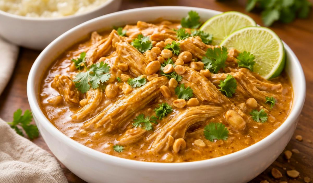 Slow Cooker Peanut Chicken Recipe