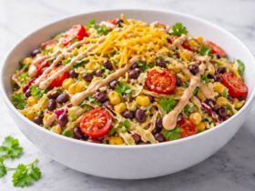 Tex-Mex Cowboy Cabbage Salad with Chipotle Dressing Recipe