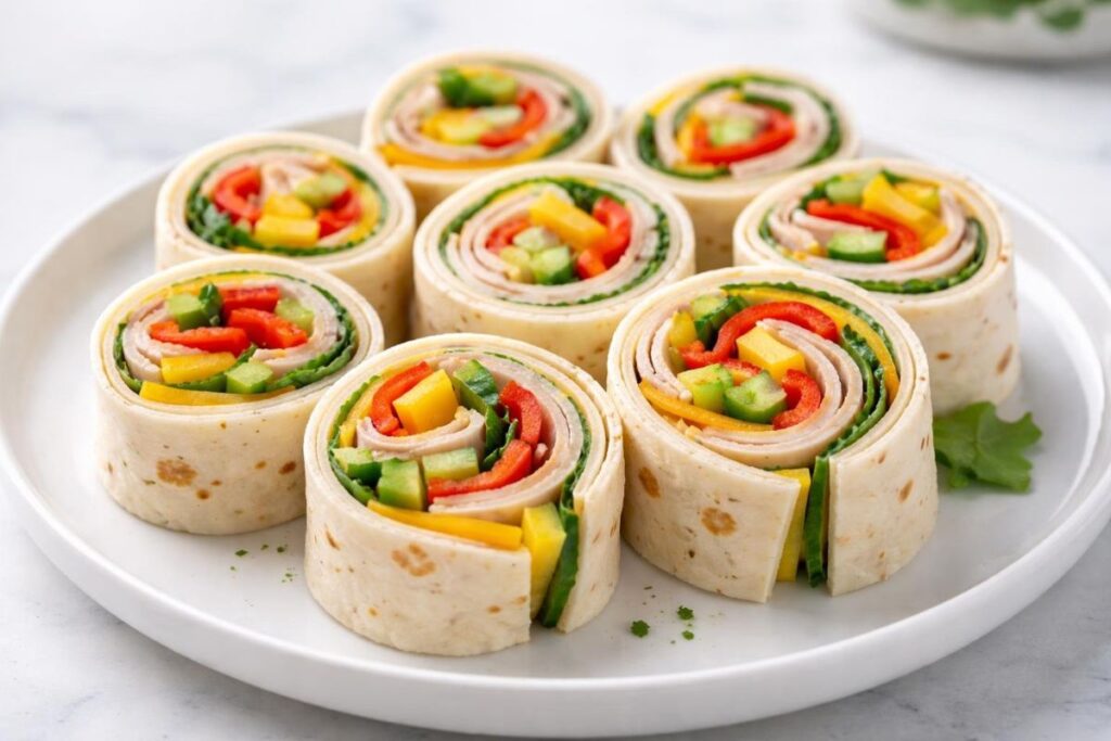 Veggie and Cheese Roll-Ups Recipe