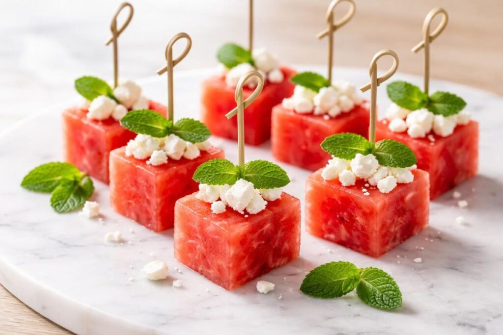 Watermelon Feta Bites Recipe