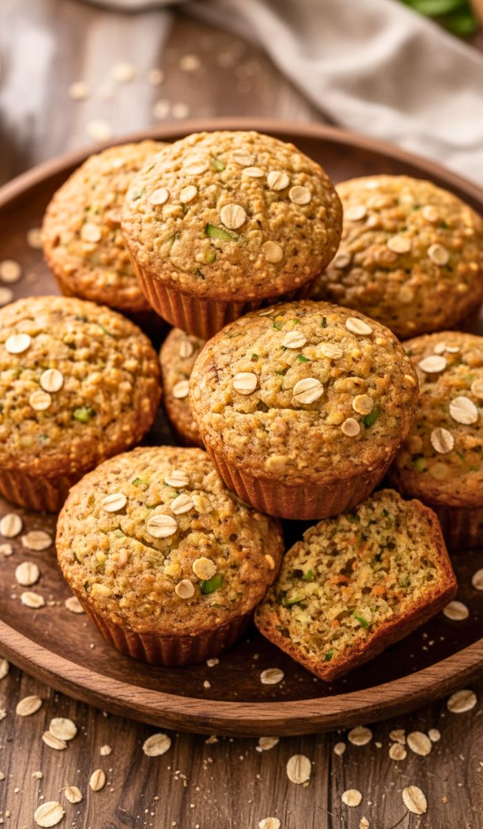 Zucchini Carrot Oatmeal Muffins Recipe
