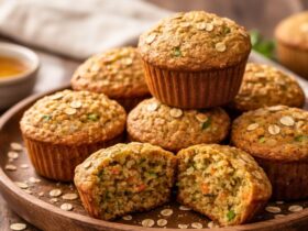 Zucchini Carrot Oatmeal Muffins Recipe