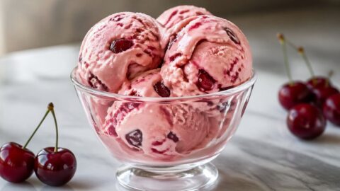 Cherry Amaretto Ice Cream Recipe