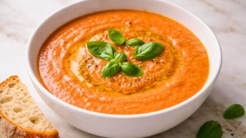 Creamy White Bean & Tomato Soup Recipe