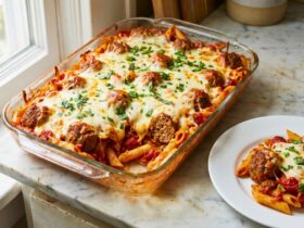 Dump and Bake Meatball Casserole Recipe