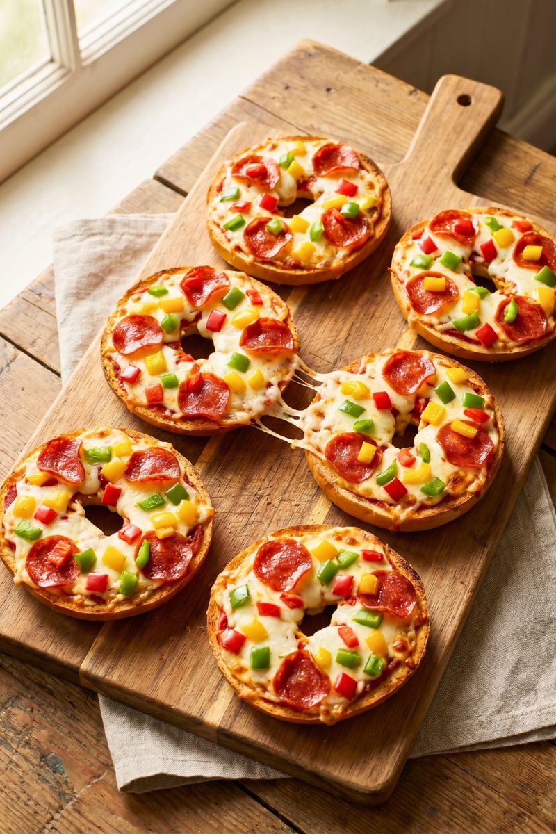 Easy Homemade Pizza Bagels Recipe