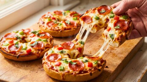 Easy Homemade Pizza Bagels Recipe