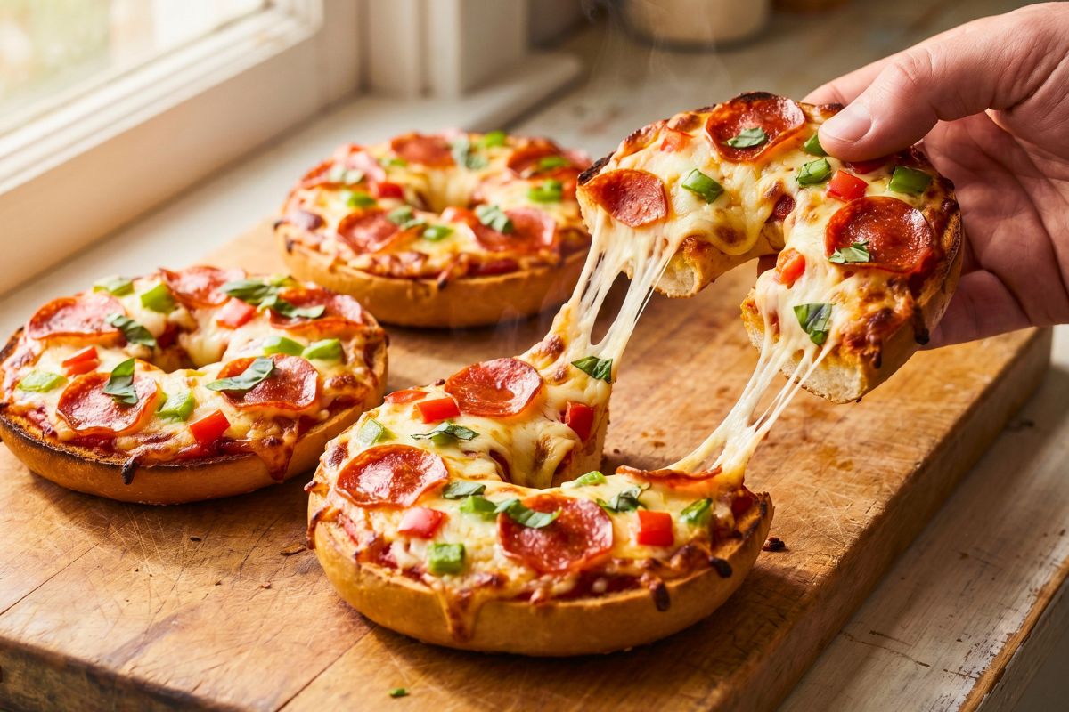 Easy Homemade Pizza Bagels Recipe