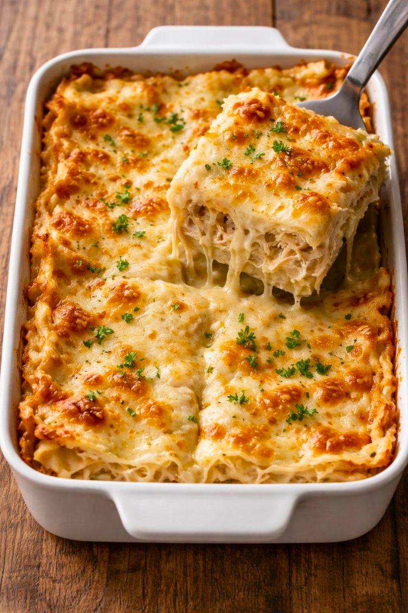 Joanna Gaines White Chicken Alfredo Lasagna Recipe