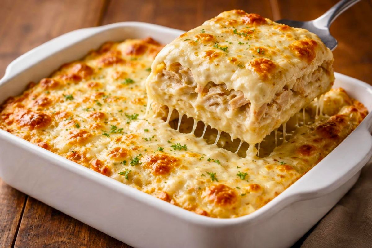 Joanna Gaines White Chicken Alfredo Lasagna Recipe