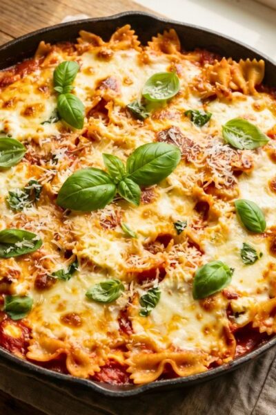 One-Pan Bow Tie Lasagna Bake Recipe
