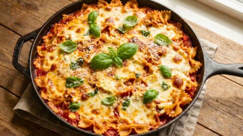 One-Pan Bow Tie Lasagna Bake Recipe