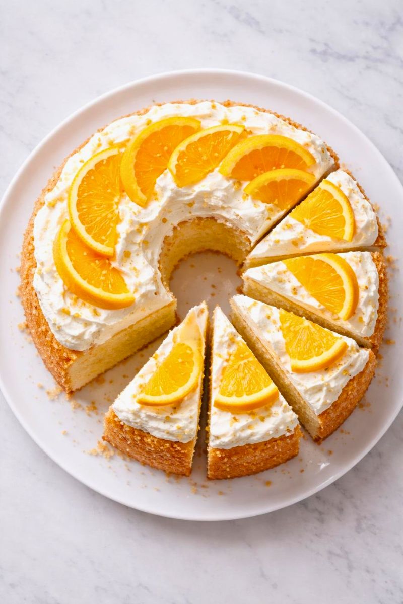 Orange Cream Angel Food Cake Recipe