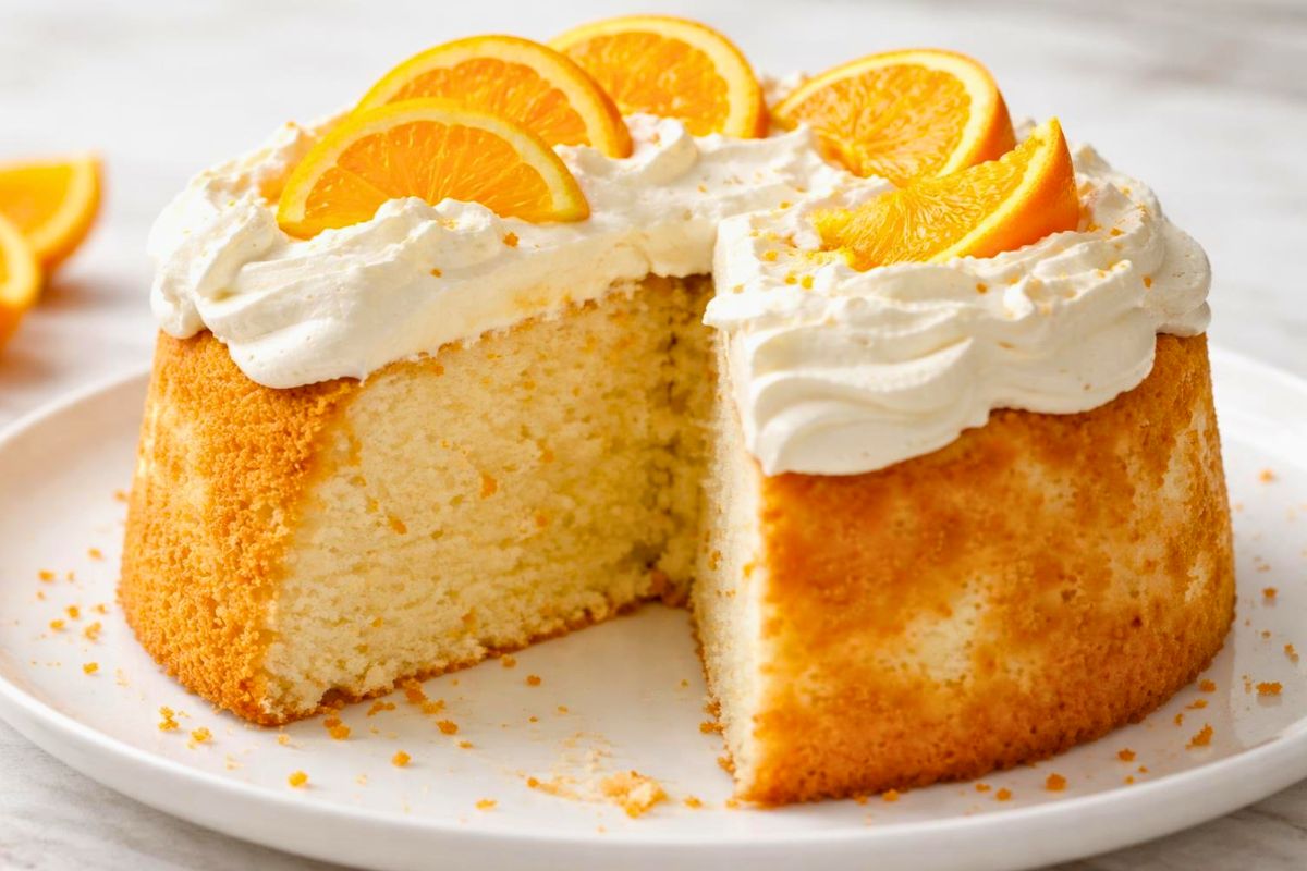 Orange Cream Angel Food Cake Recipe