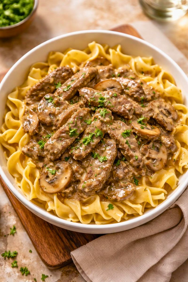 Paula Deen Beef Stroganoff Recipe
