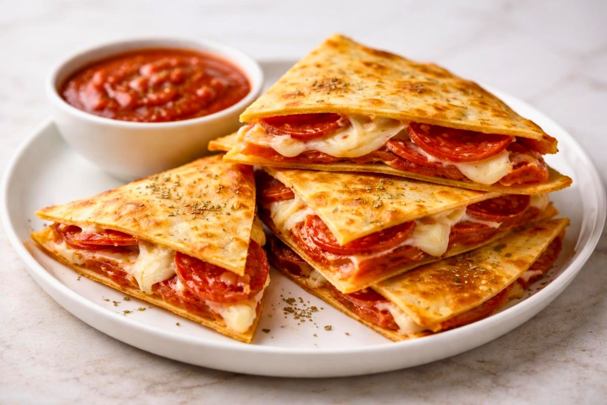 Pepperoni Pizza Quesadillas Recipe