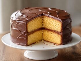 Pioneer Woman Yellow Cake with Chocolate Icing Recipe