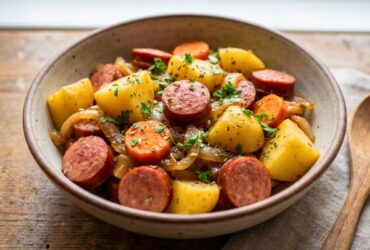 Slow Cooker Sausage and Potatoes Recipe