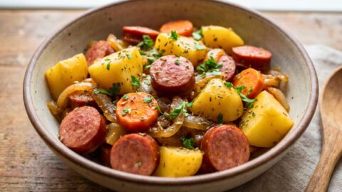 Slow Cooker Sausage and Potatoes Recipe