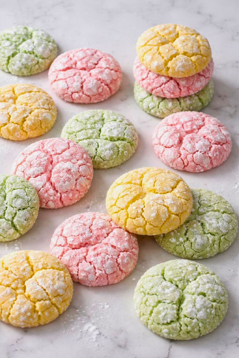 Springtime Crinkle Cookies Recipe