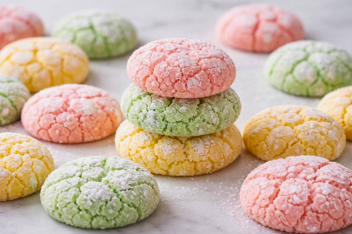 Springtime Crinkle Cookies Recipe