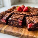 Strawberry Chocolate Fudge Brownies Recipe