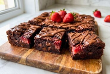 Strawberry Chocolate Fudge Brownies Recipe