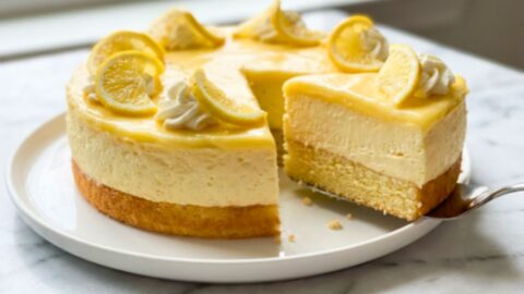 Tasty Lemon Cheesecake Cake Recipe
