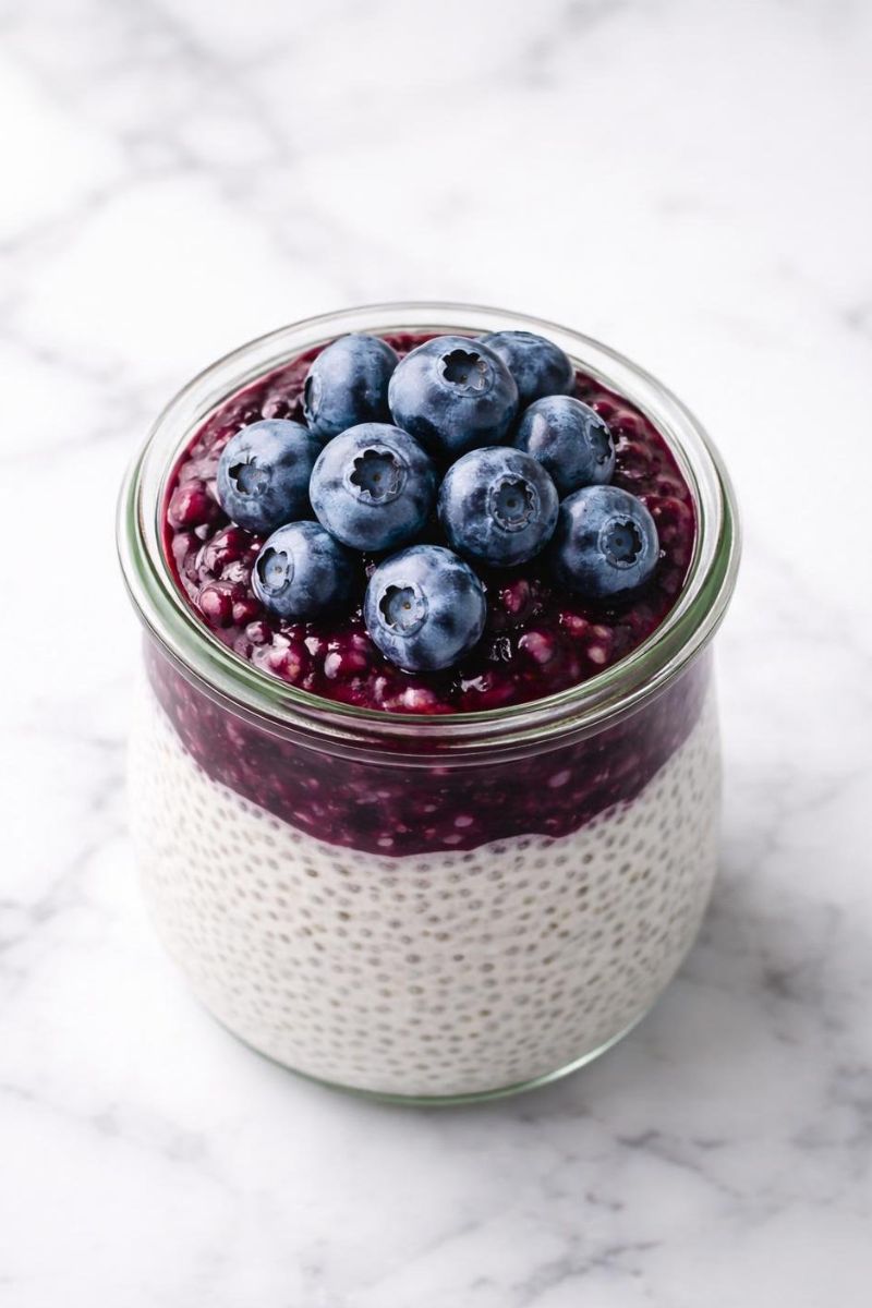 Vegan Blueberry Chia Pudding Recipe