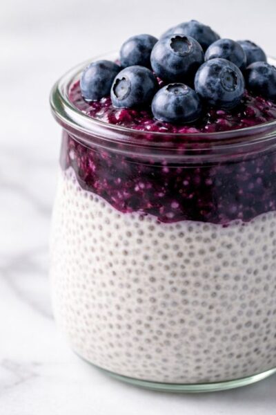 Vegan Blueberry Chia Pudding Recipe