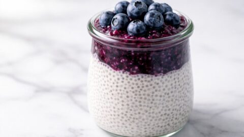 Vegan Blueberry Chia Pudding Recipe