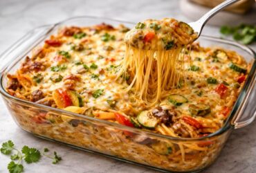 Pioneer Woman Cheesy Vegetable Spaghetti Casserole Recipe