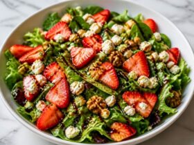 Strawberry Feta Salad with Balsamic Glaze Recipe