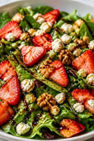 Strawberry Feta Salad with Balsamic Glaze Recipe